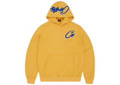 Corteiz Satin C Star Applique Hoodie - Mustard