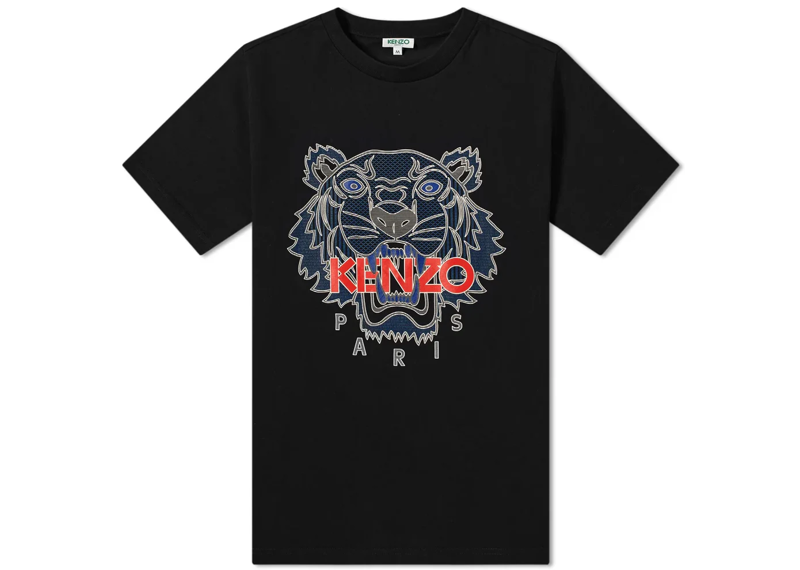 Kenzo Silicone Scuba Tiger T-Shirt - Black
