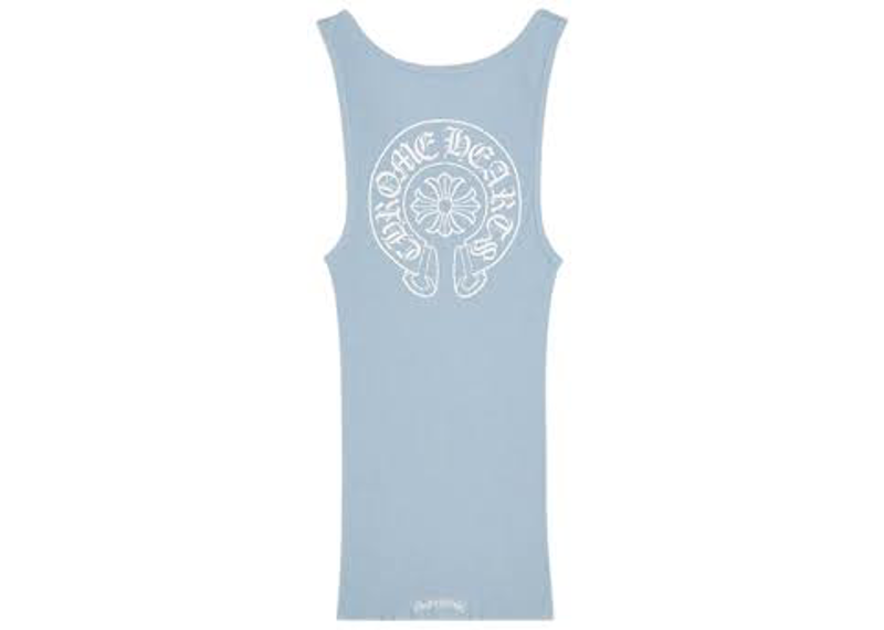 Chrome Hearts Baby Blue Rib Tank Top