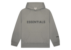 Fear Of God Essentials Applique Logo Hoodie - Cement (FW20)