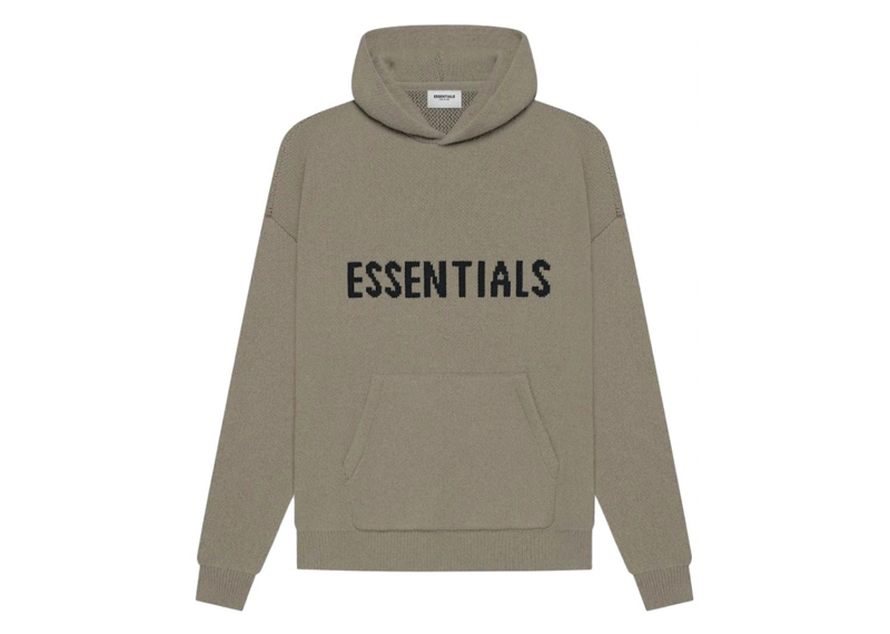 Fear Of God Essentials Knit Hoodie - Taupe (SS21)