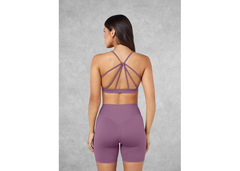 The Giving Movement Strappy Sports Bra - Mauve