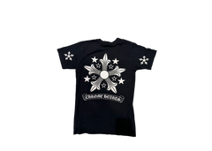 Chrome Hearts Star Scroll Label T-Shirt - Black
