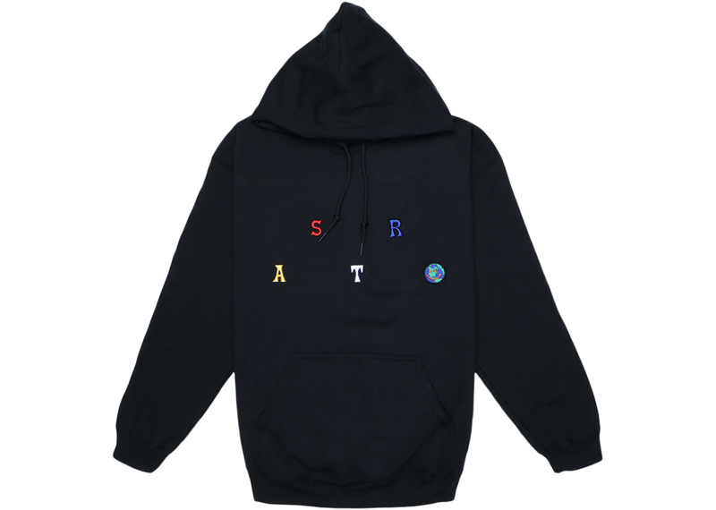 Travis Scott Astroworld Scattered Hoodie - Black (FW18)