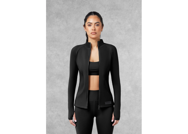 The Giving Movement Fitted Running Top - Pitch Black