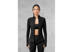 The Giving Movement Fitted Running Top - Pitch Black