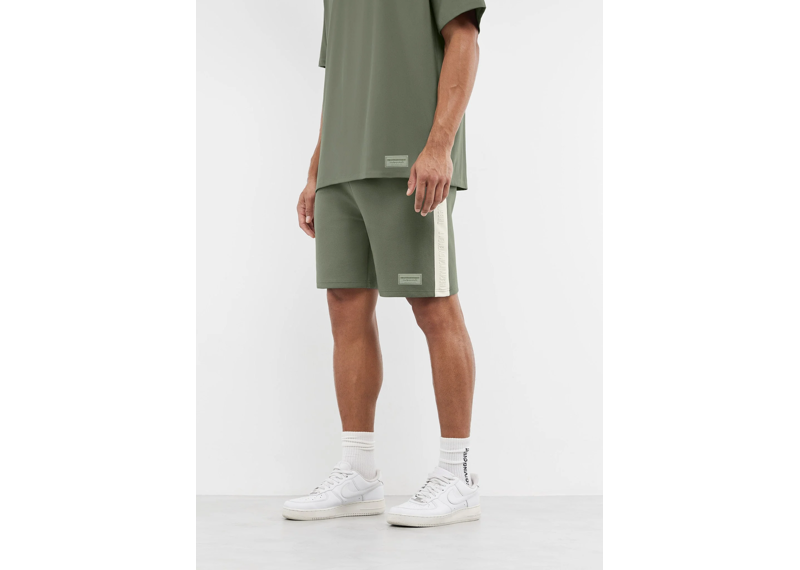 The Giving Movement 7 inch Regular Fit Striped Track Shorts - Clay