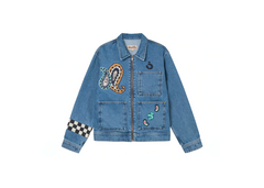 Stussy Noma Denim Zip Work Jacket - Blue