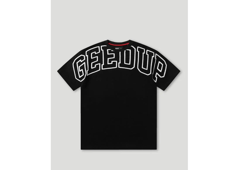 GEEDUP CO TEAM LOGO T-SHIRT - BLACK/WHITE