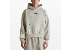 Fear of God Essentials Classic Fleece Hoodie - Heather Stone (SS25)
