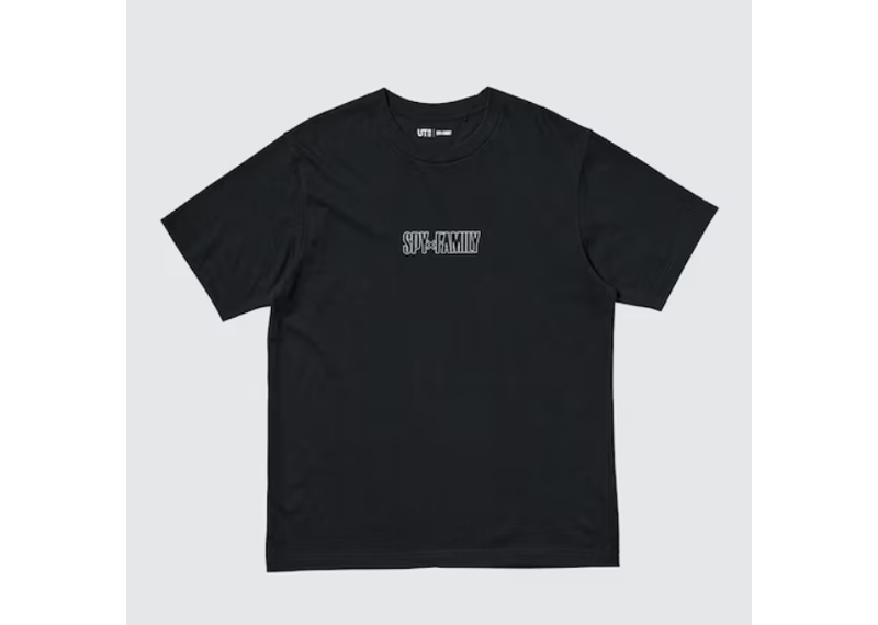 Uniqlo Spy x Family Logo T-Shirt - Black