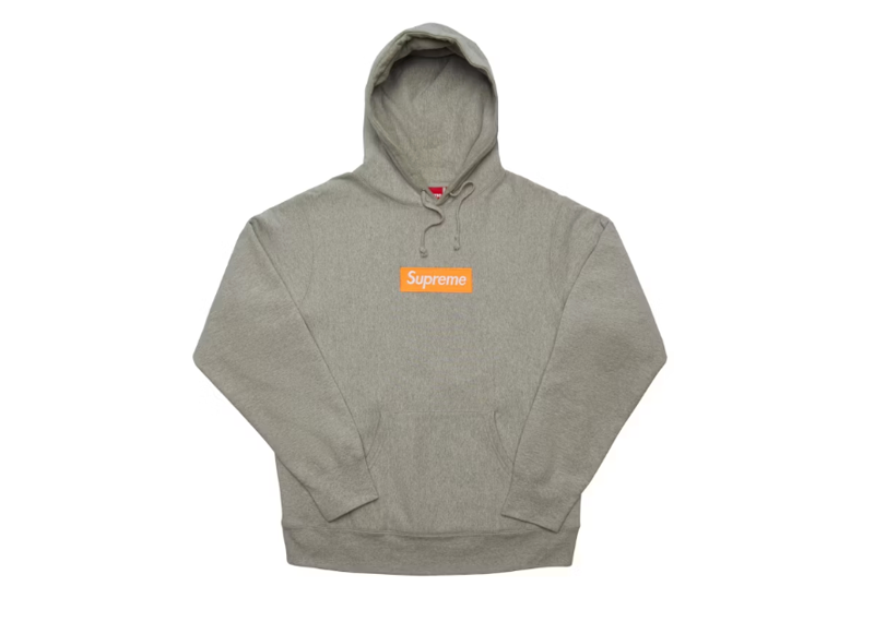 Supreme Box Logo Hooded Sweatshirt (FW17) Heather Grey