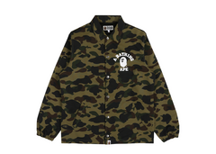 A Bathing Ape 1st Camo Nylon Tussah Coach Jacket - Green