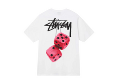 Stussy Fuzzy Dice T-Shirt - White