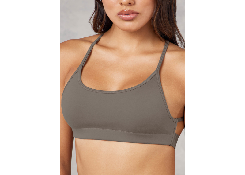 The Giving Movement Strappy Sports Bra - Mushroom