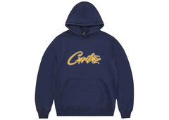 Corteiz Satin Applique Allstarz Hoodie - Navy
