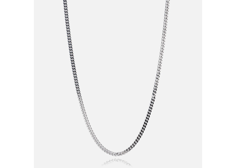 ZURUCCA 5MM CUBAN CHAIN - WHITE GOLD 18