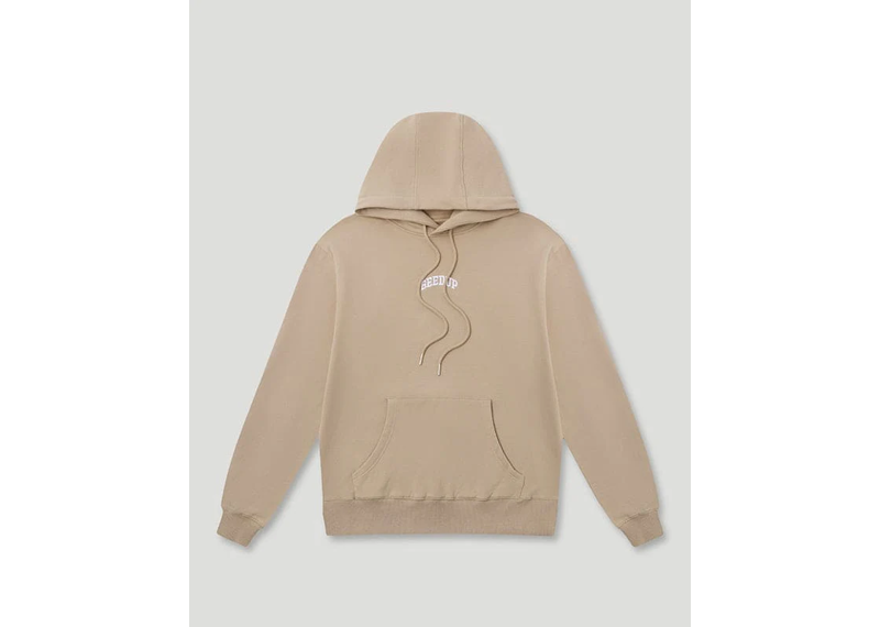 Geedup Co Micro Team Logo Womens Hoodie - Tan