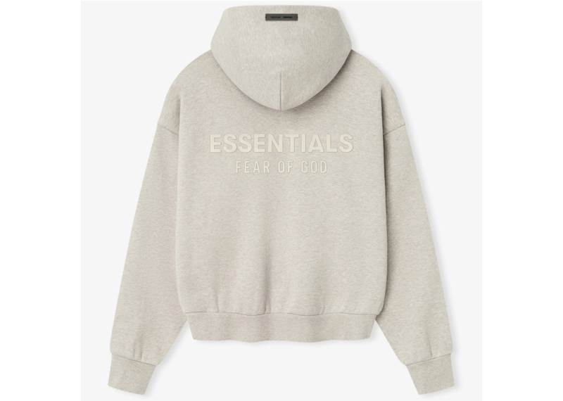 Fear of God Essentials Classic Fleece Hoodie - Heather Stone (SS25)