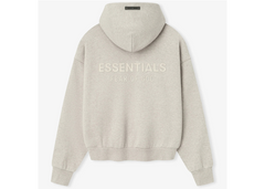 Fear of God Essentials Classic Fleece Hoodie - Heather Stone (SS25)