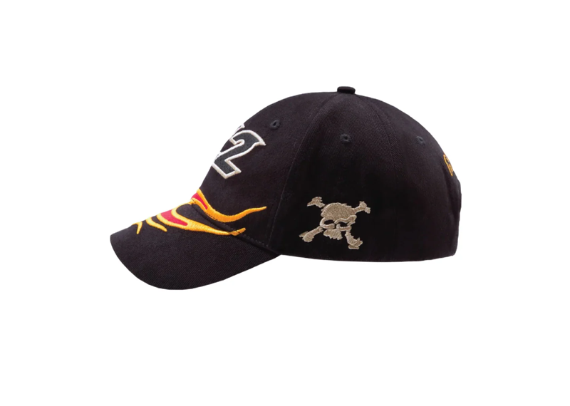 Broken Planet Flame Racer Cap - Black/Orange