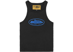 Corteiz Womens Alcatraz Tank Top - Black/Blue (SS24)