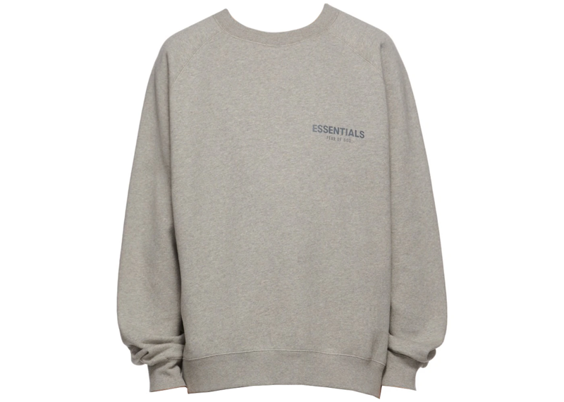 Fear Of God Essentials Crewneck - Dark Heather Oatmeal (Core Collection FW21)