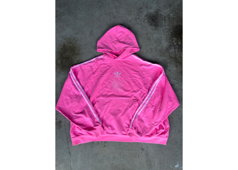 Balenciaga Adidas Oversized Hoodie - Pink