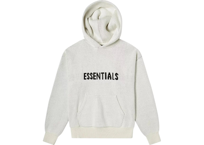 Fear Of God Essentials Knit Hoodie - Oatmeal (SS21)