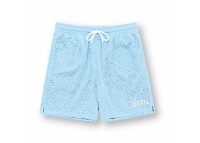 Geedup Co Team Logo Mesh Shorts - Cool Blue