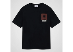 Rhude Chevron Logo Repeat T-Shirt, Vintage Black