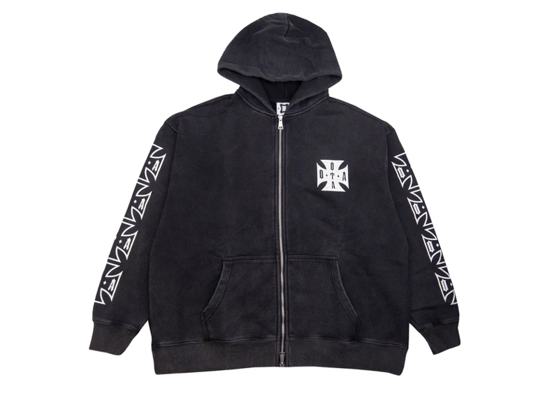On The Arm Choppa Zip Up Hoodie Black