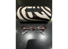 Chrome Hearts Twiggy Glasses  - Red w/ Zebra Case