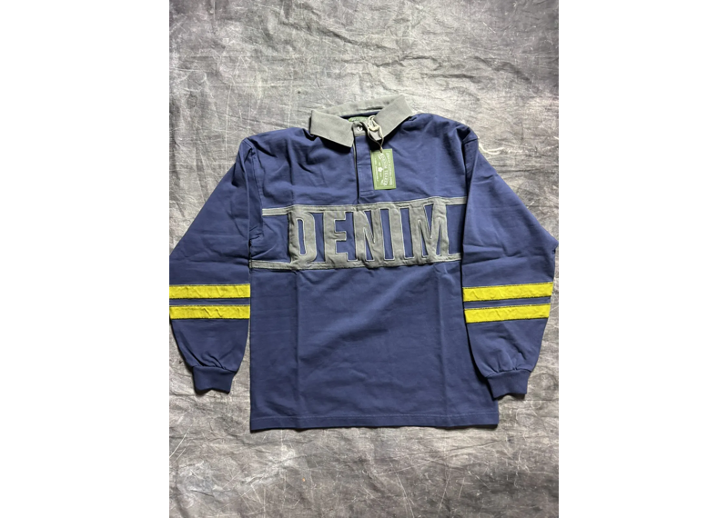 Denim Tears Tyson Beckford Rugby Polo Shirt - Navy