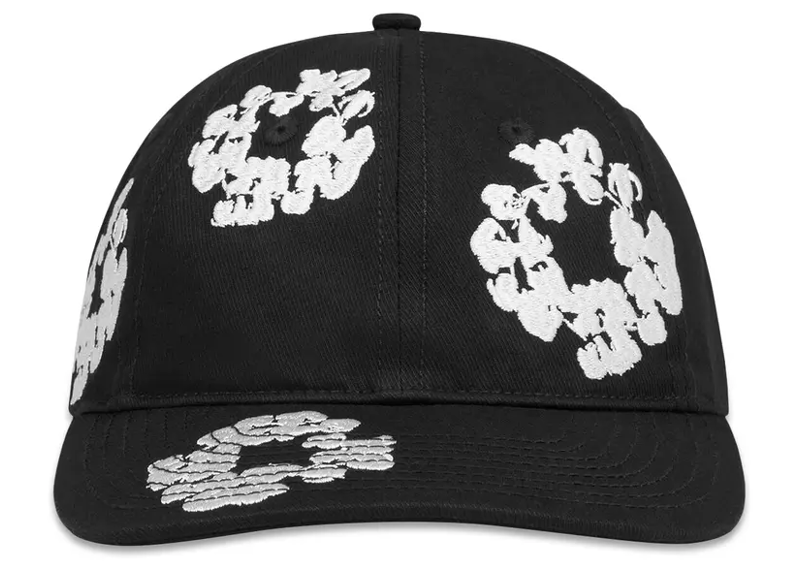 Denim Tears Cotton Wreath Cap - Black