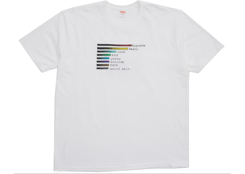 Supreme Chart Tee White