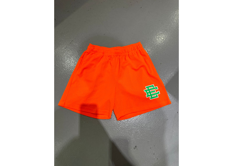 Eric Emmanuel Mesh Shorts - Orange/Green