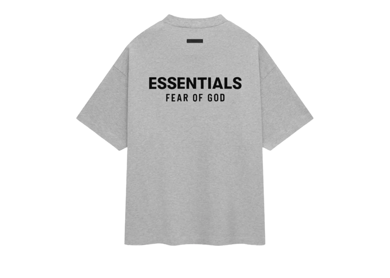 Fear Of God Essentials Jersey Crewneck T-Shirt - Light Heather Grey (FW24)