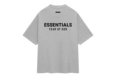 Fear Of God Essentials Jersey Crewneck T-Shirt - Light Heather Grey (FW24)