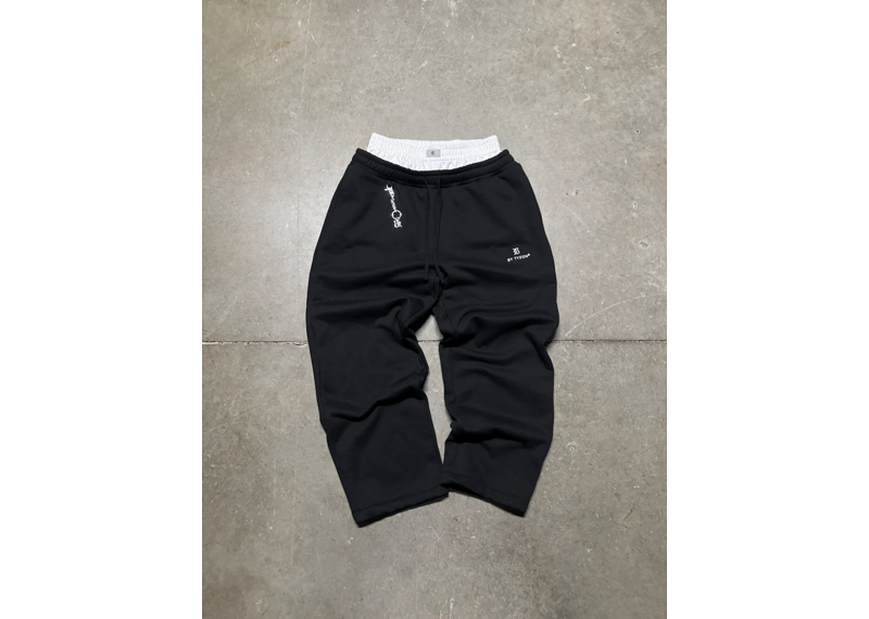 By Tydon Double Waisted Sweatpants - Black
