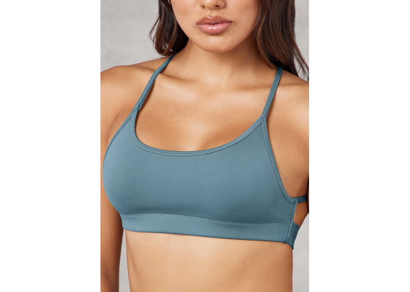 The Giving Movement Strappy Sports Bra - Elemental Blue