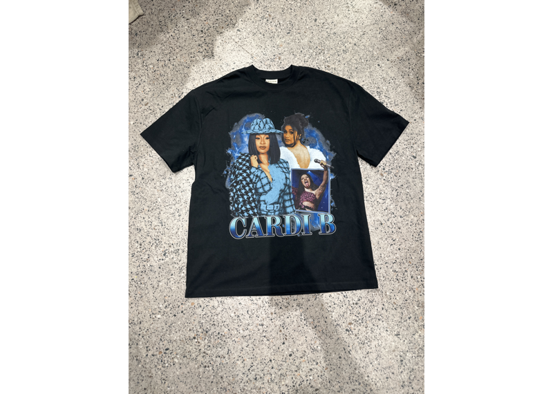 Legget Cardi B Bootleg T-Shirt - Black