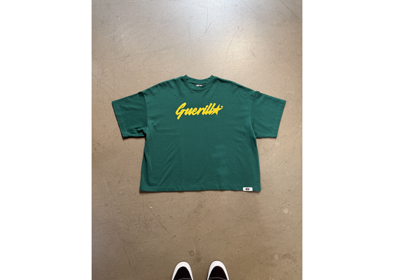 Guerilla Star Logo T-Shirt - Green/Yellow