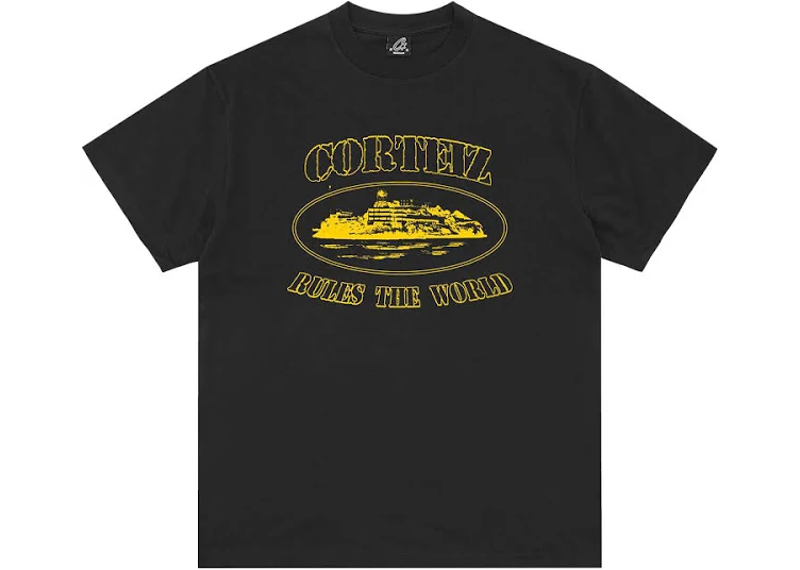 Corteiz Alcatraz T-Shirt - Black/Yellow