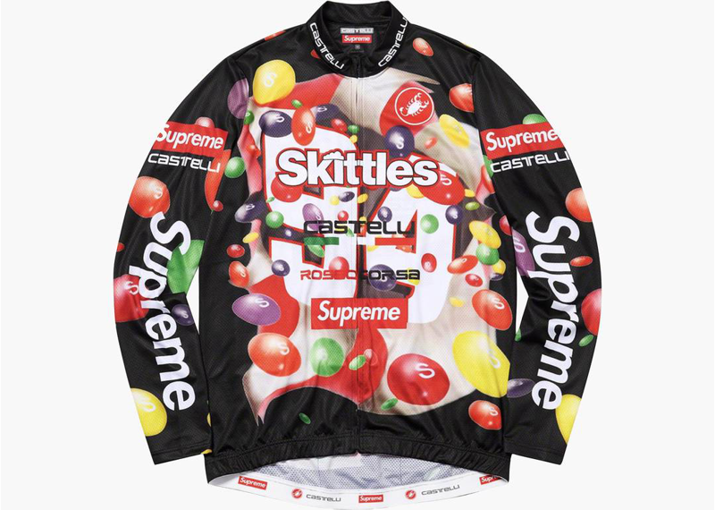 Supreme Skittles Castelli L/S Cycling Jersey Black