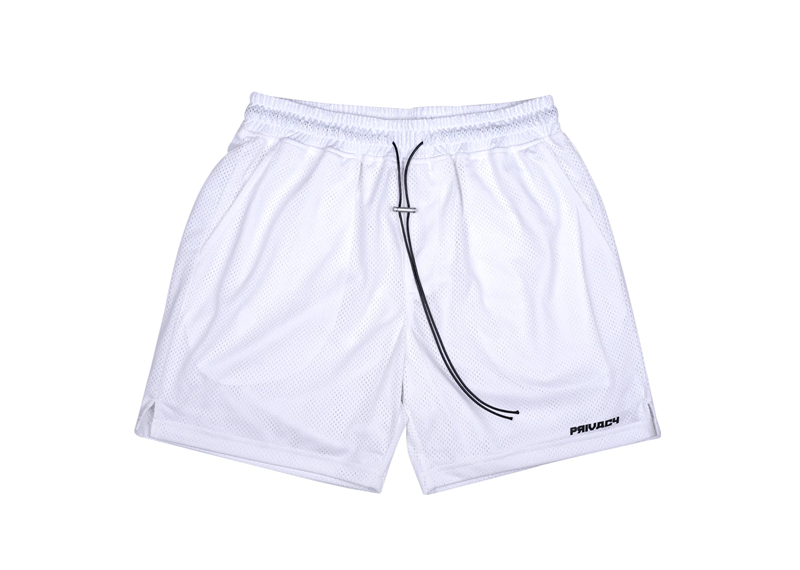 Privacy Mesh Shorts - White