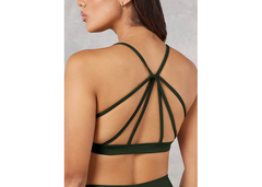 The Giving Movement Strappy Sports Bra - Khaki