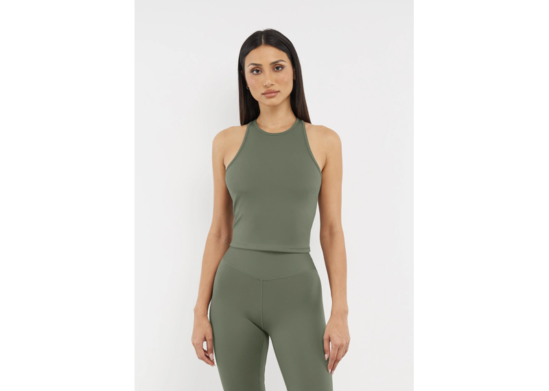 The Giving Movement High Neck Vest - Clay