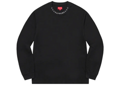 Supreme Stars Collar Long-Sleeve T-Shirt -  Black (FW21)