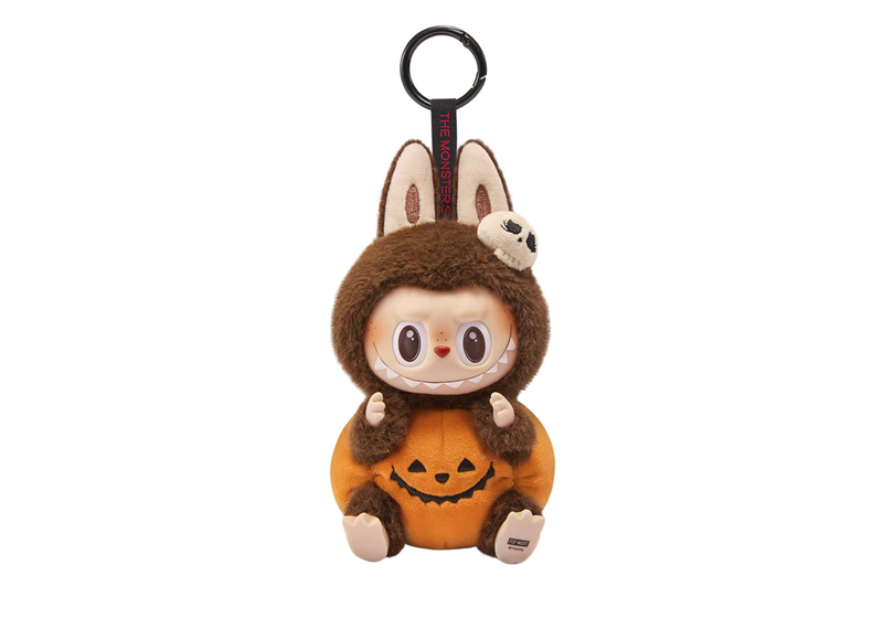 Pop Mart The Monsters LABUBU Happy Halloween Party Series - Sitting Pumpkin Vinyl Plush Pendant